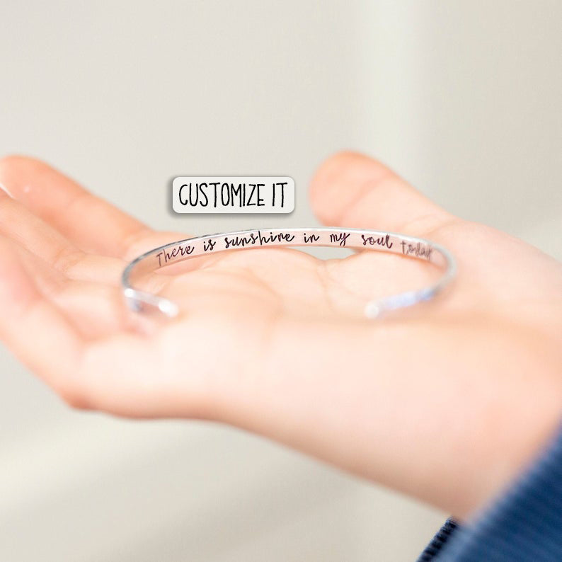 Hidden Message Cuff Bracelet