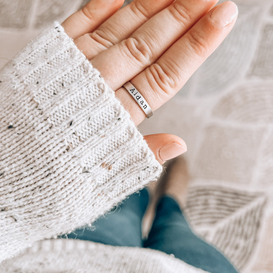 Personalized Name Ring, Adjustable Sizes