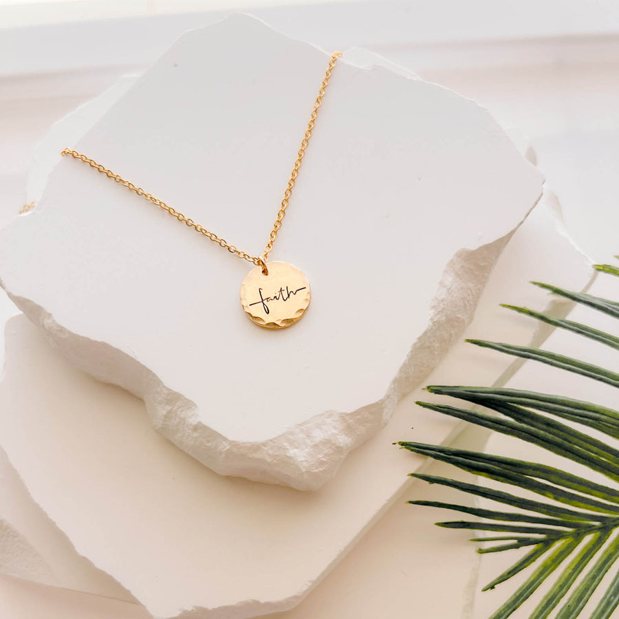 Gold Faith Necklace