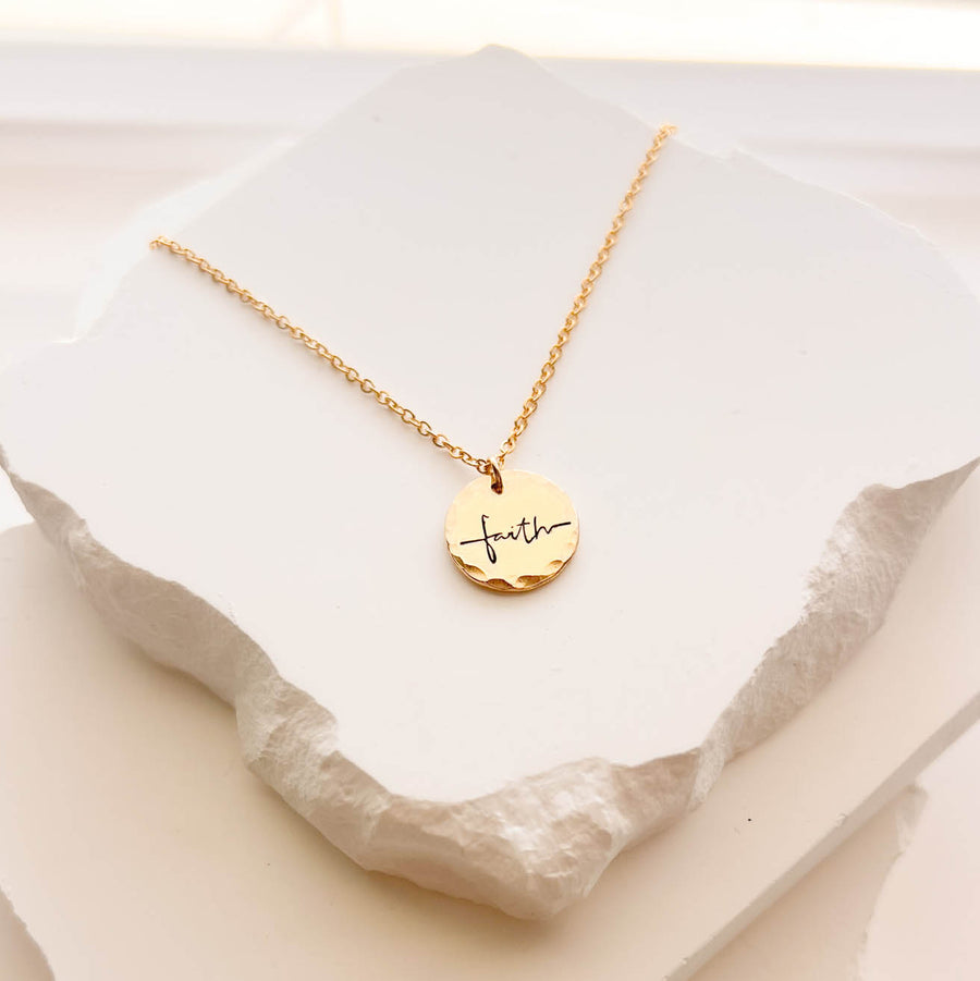 Gold Faith Necklace