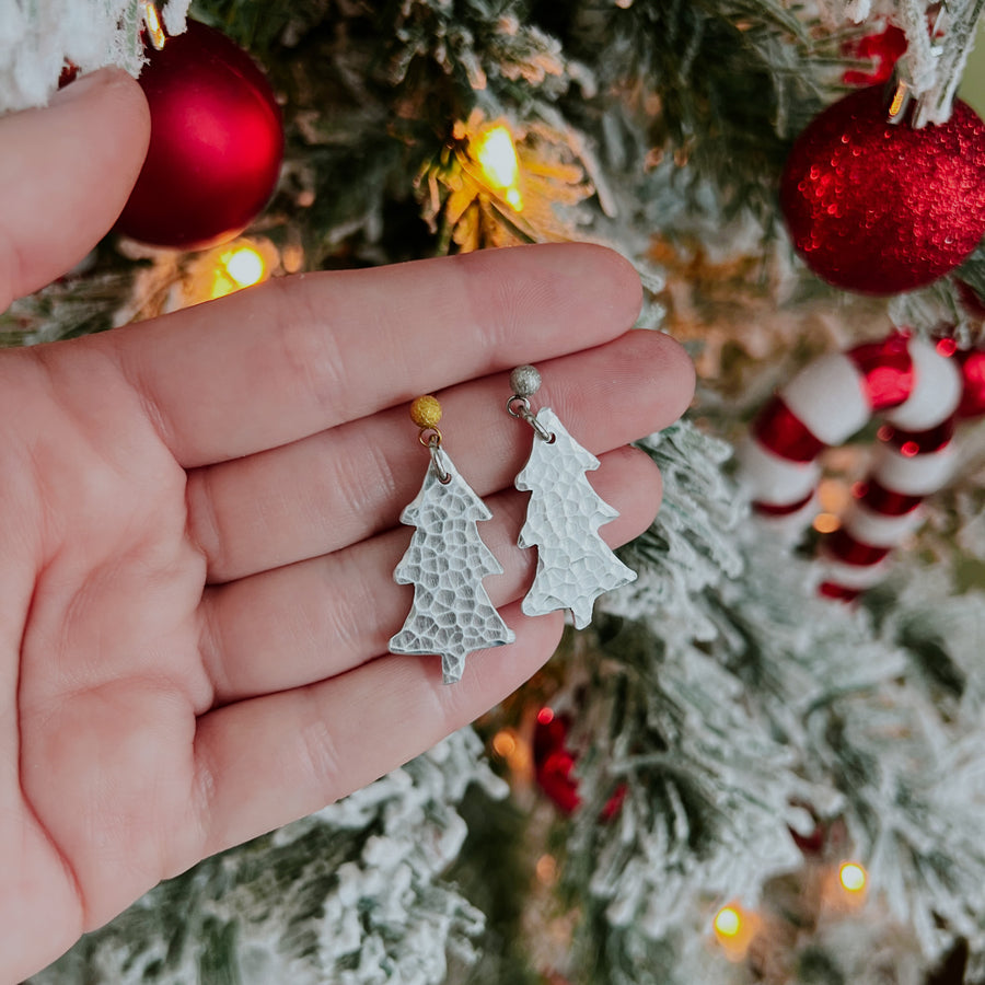 Festive Christmas Tree Earrings