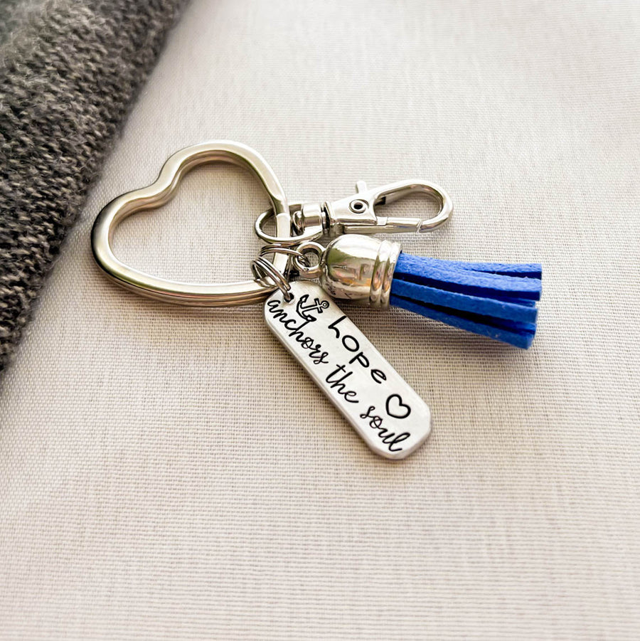 Hope Anchors The Soul Keychain