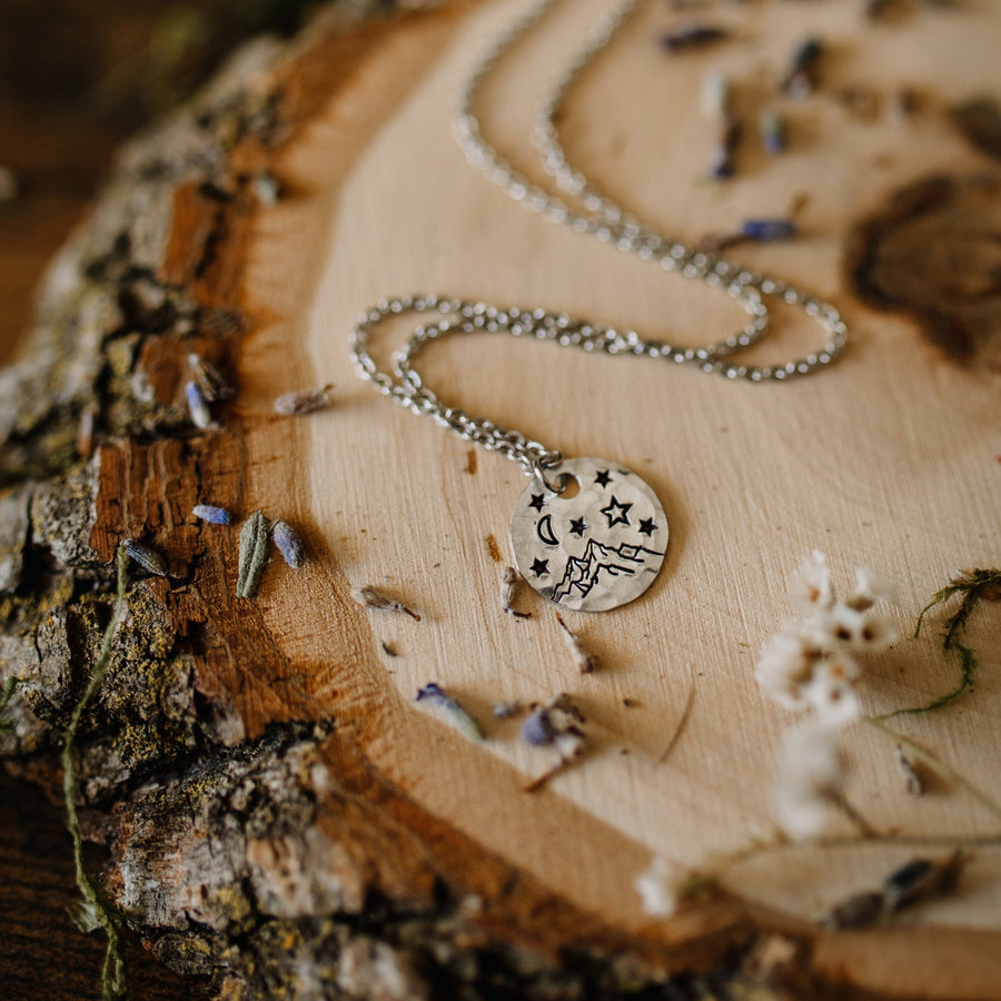 Mountain and the Moon Necklace