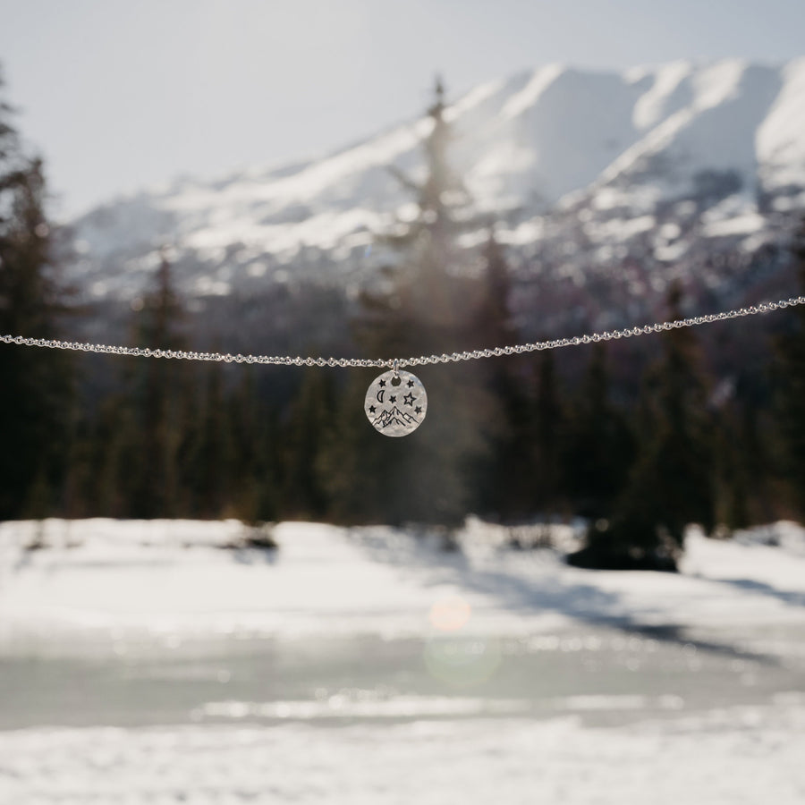 Mountain and the Moon Necklace