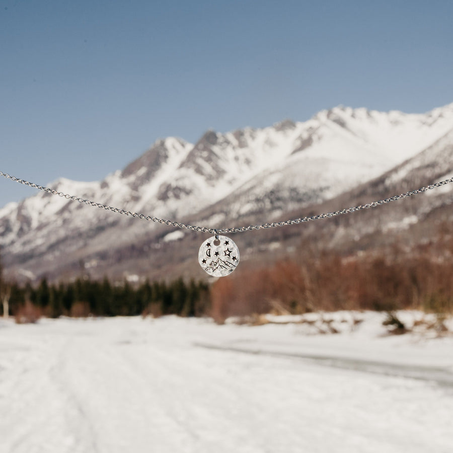 Mountain and the Moon Necklace