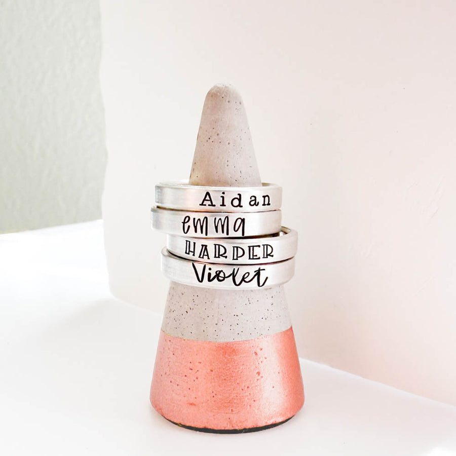 Personalized Name Ring, Adjustable Sizes