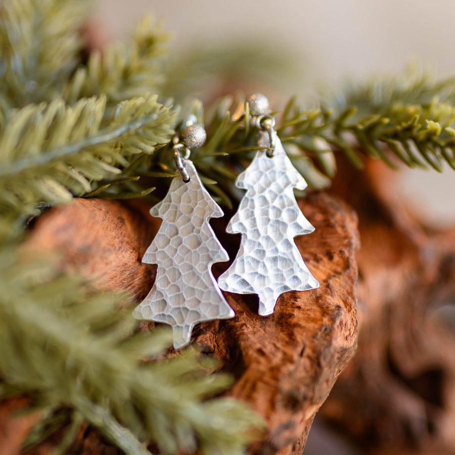 Festive Christmas Tree Earrings