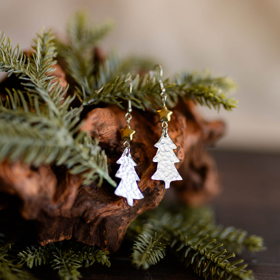 Christmas Tree with Star Earrings