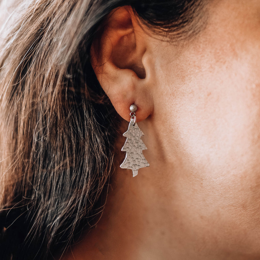 Festive Christmas Tree Earrings