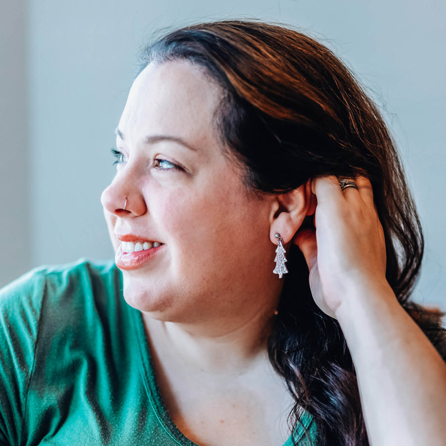 Festive Christmas Tree Earrings