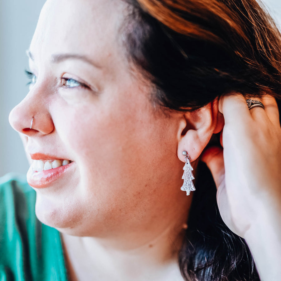 Festive Christmas Tree Earrings