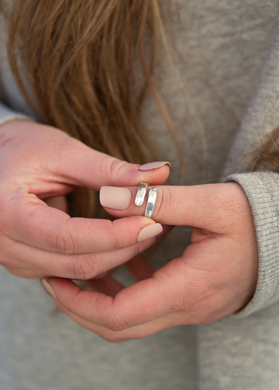 Hammered Wrap Ring