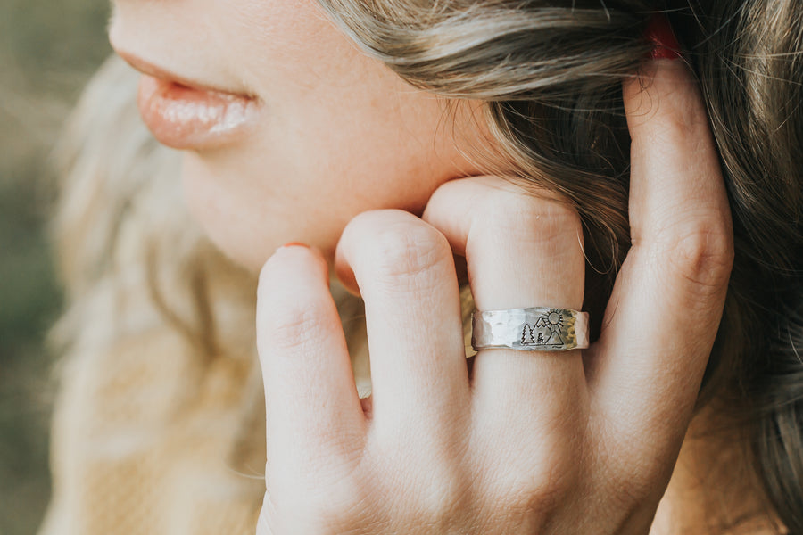 Mountain Landscape Ring