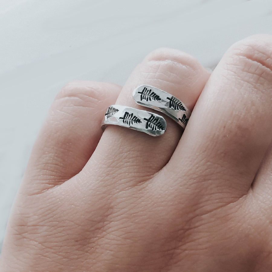 Evergreen Tree Wrap Ring