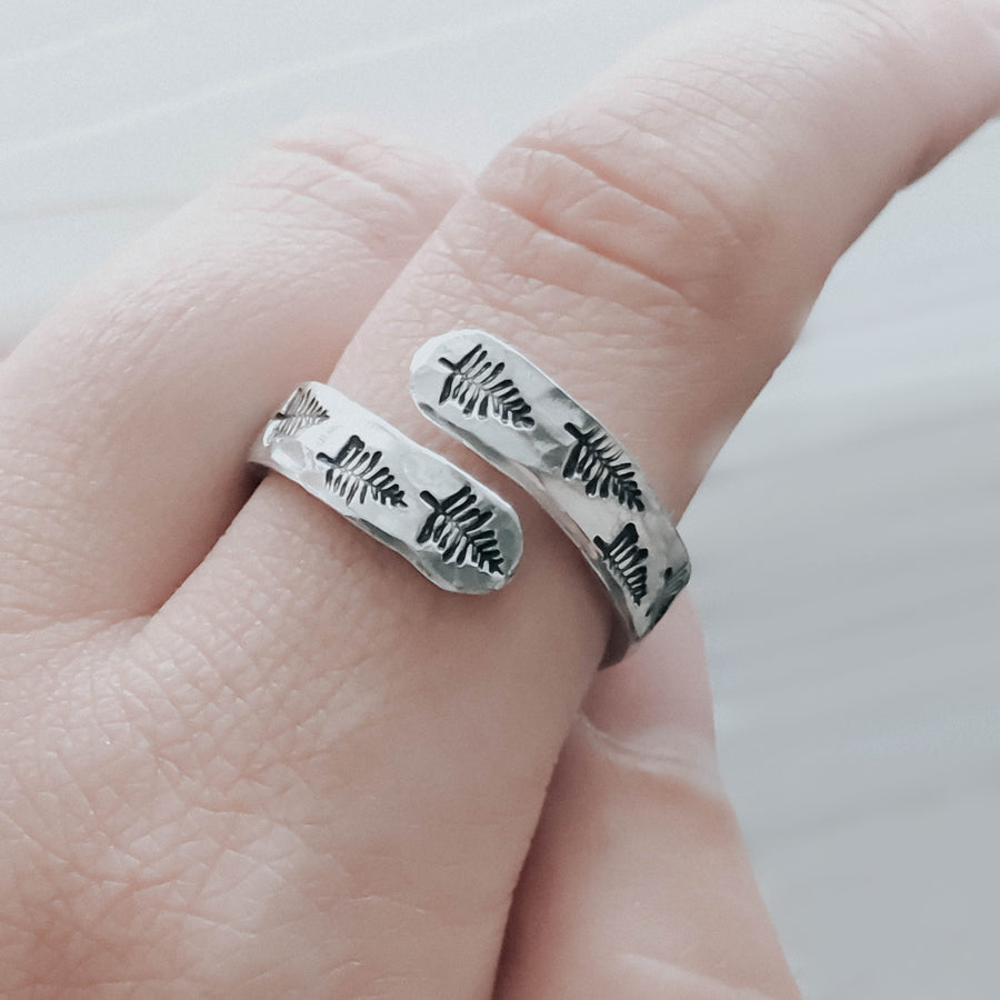 Evergreen Tree Wrap Ring