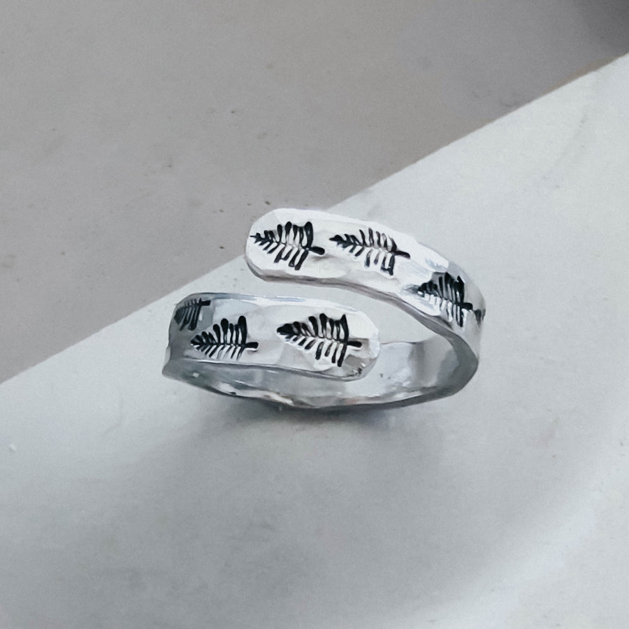 Evergreen Tree Wrap Ring