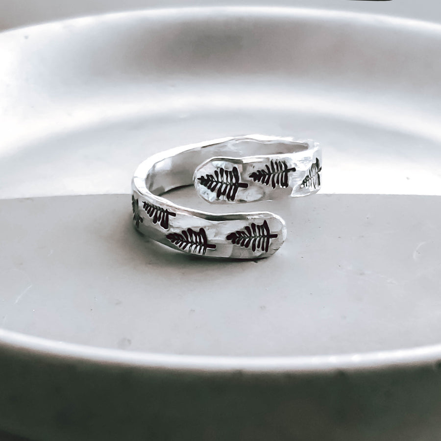 Evergreen Tree Wrap Ring