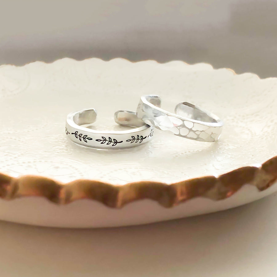 Vine Outline Ring Set