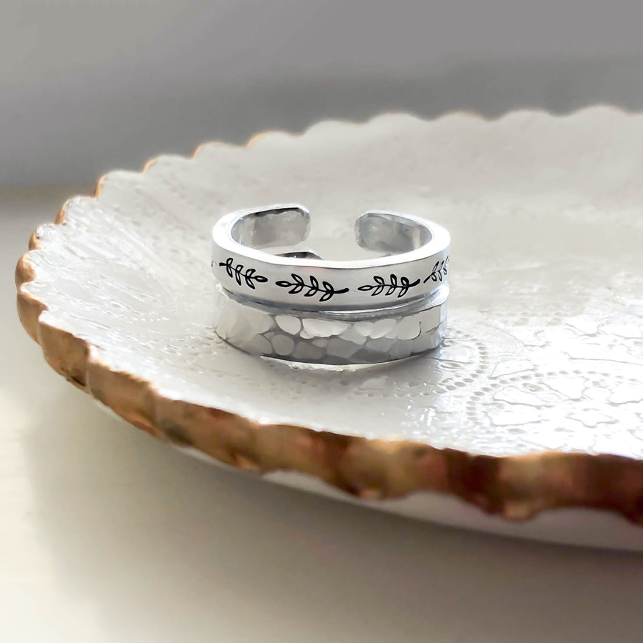 Vine Outline Ring Set