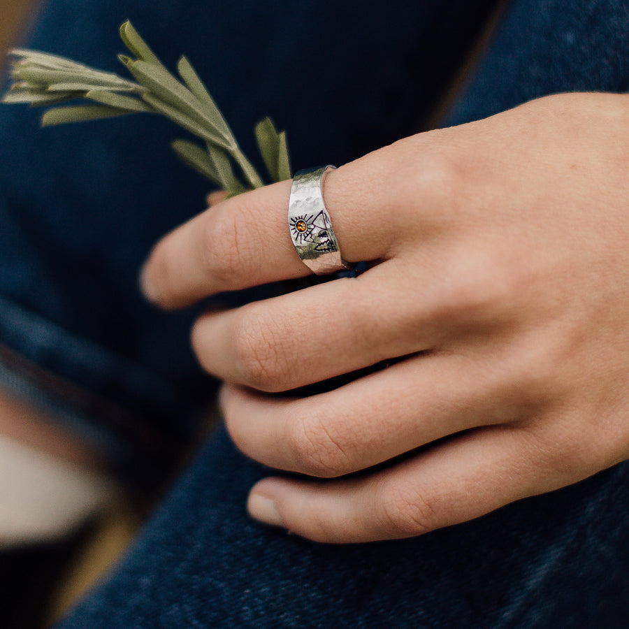 Mountain Landscape Ring