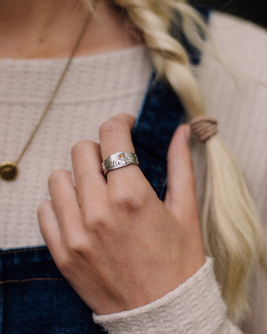 Mountain Landscape Ring